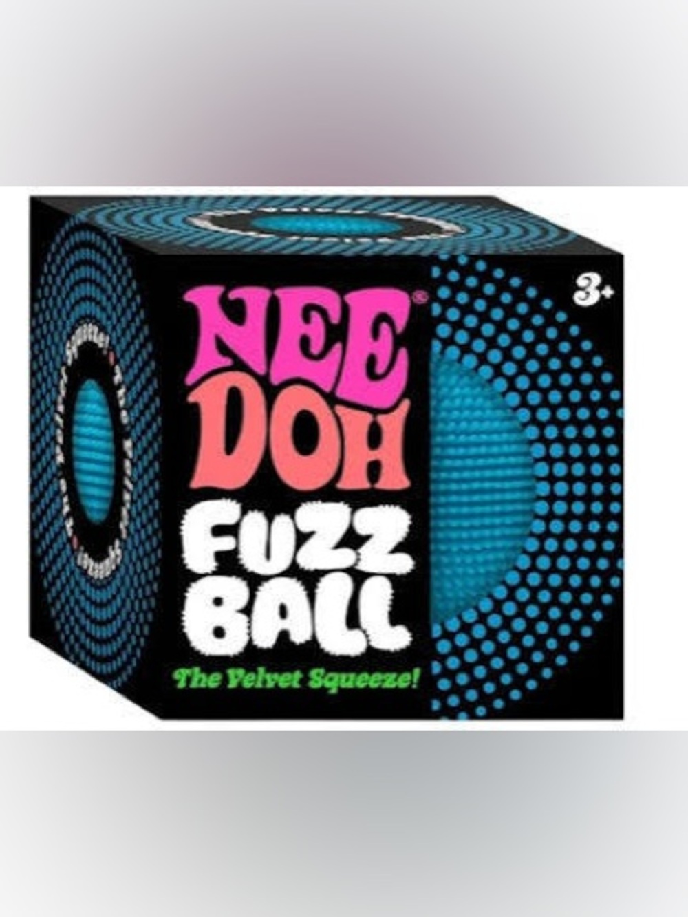 🩵 NeeDoh Fuzz Ball Wonder Waves BLUE NIB | Schylling Velvet Squishy AUTHENTIC